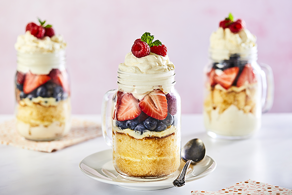 Coronation Trifle with Lemon Cake and Berries